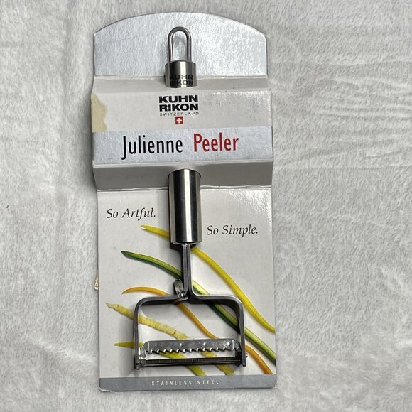 KUHN RIKON Stainless Steel 7" Julienne Peeler w/ Guard Switzerland NEW - Picture 1 of 4